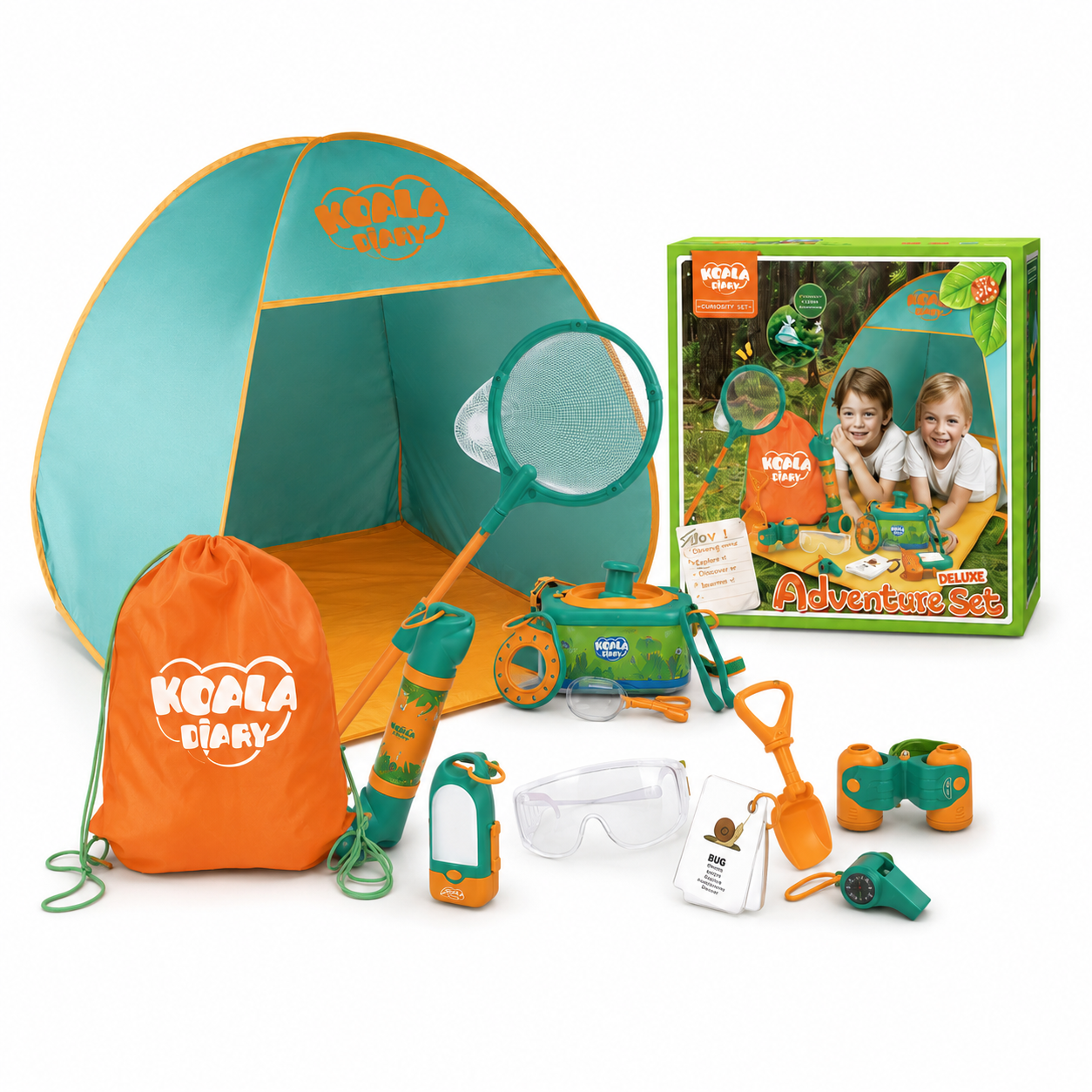 Kids Pop Up Play Tent with Camping Gear