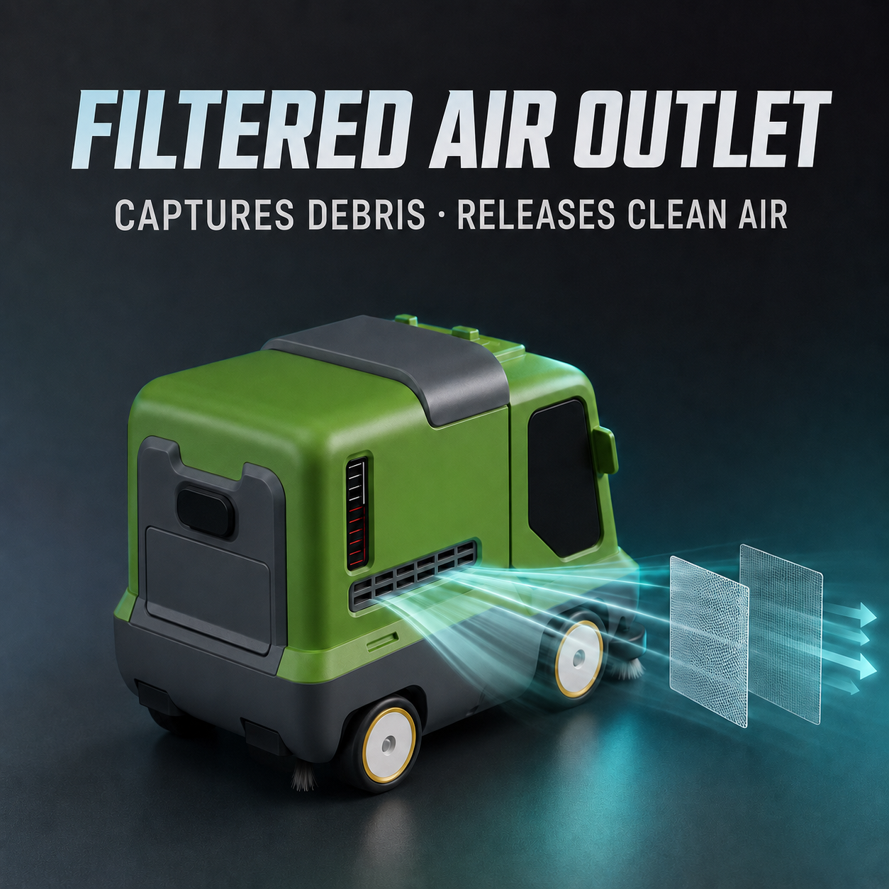Kids Remote Control Cleaning Car Toy - RC Drift Sweeper Vehicle with Vacuum Function & LED Lights