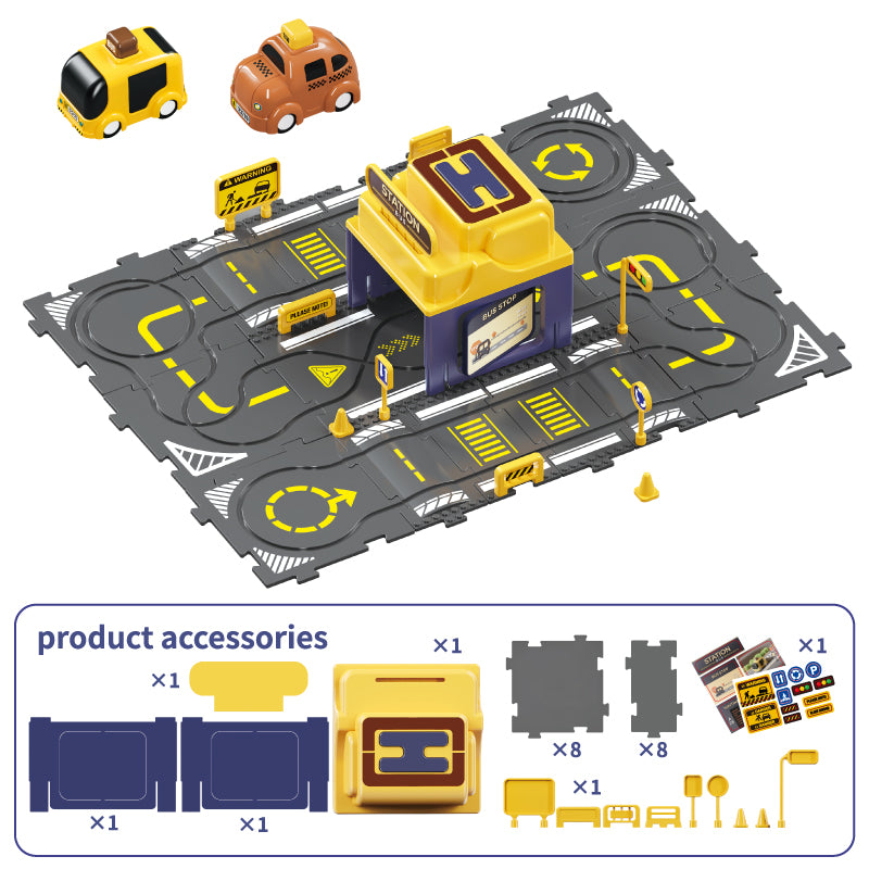 track toy set with e design for kids wholesale 