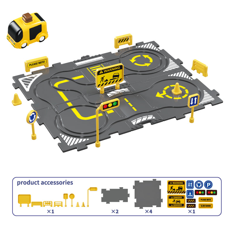 track toy set with e design for kids wholesale 