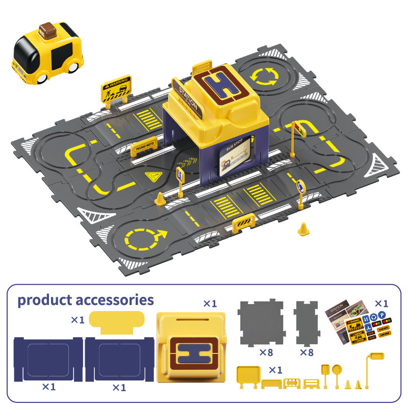 track toy set with e design for kids wholesale 