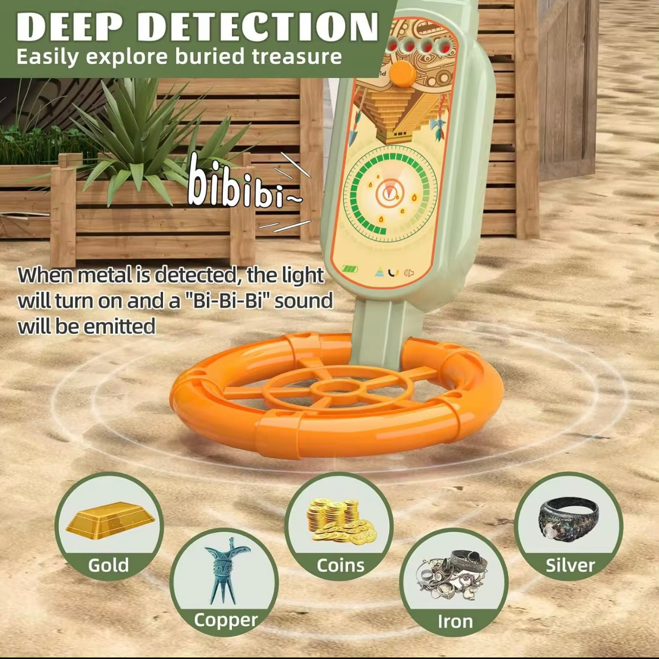 Kids metal detector toy set for outdoor exploration wholesale