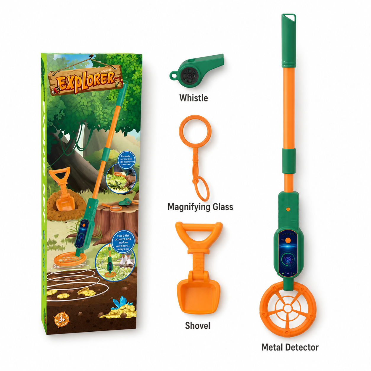 Kids metal detector toy set for outdoor exploration wholesale
