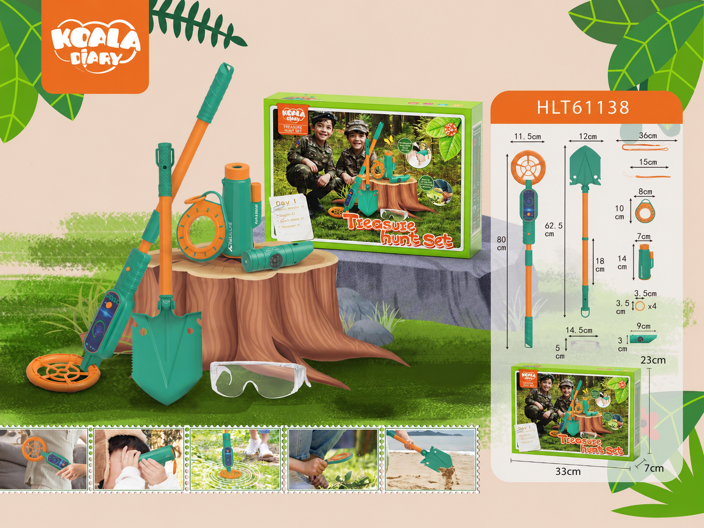 Outdoor adventure camping toy for kids with nature exploration and pretend play accessories
