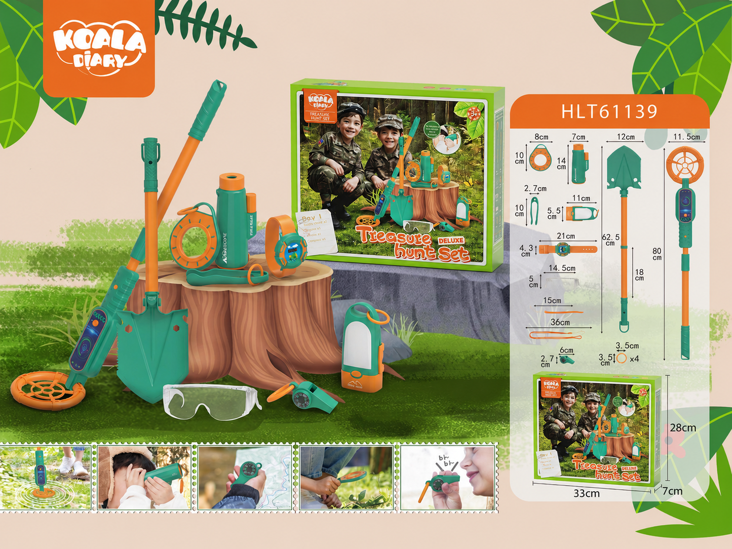 Outdoor adventure camping toy for kids with nature exploration and pretend play accessories
