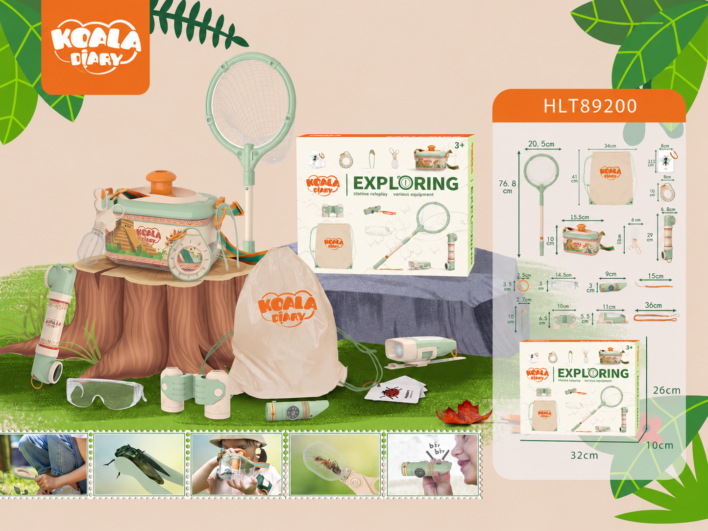 Outdoor explorer insect observation box toy package for wholesale orders