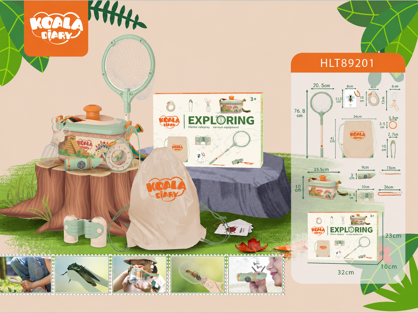 Outdoor explorer insect observation box toy package for wholesale orders