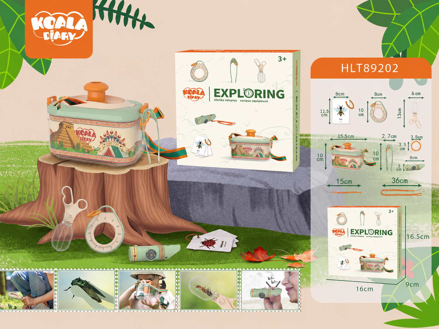 Outdoor explorer insect observation box toy package for wholesale orders