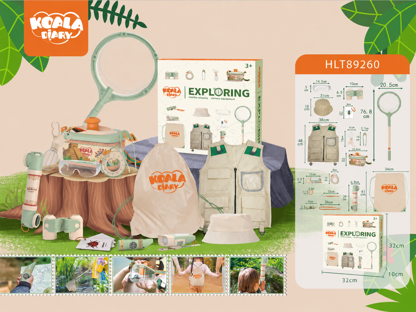 Outdoor explorer insect observation box toy package for wholesale orders