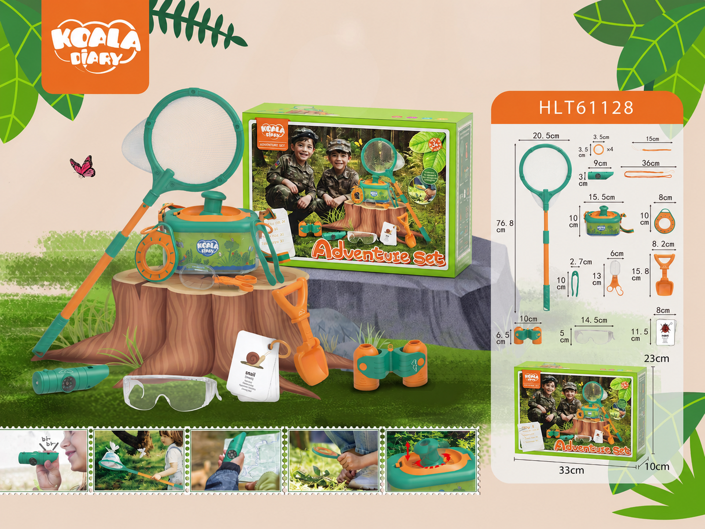 Outdoor insect observation box toy for kids with bug catcher and nature exploration play