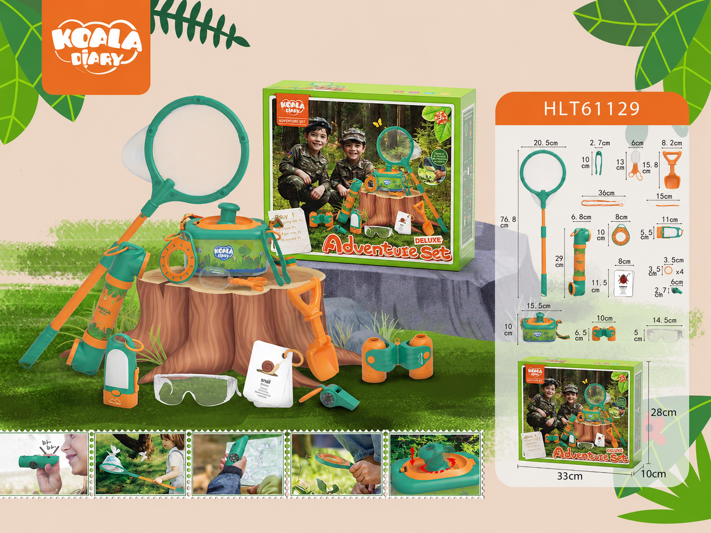 Outdoor insect observation box toy for kids with bug catcher and nature exploration play