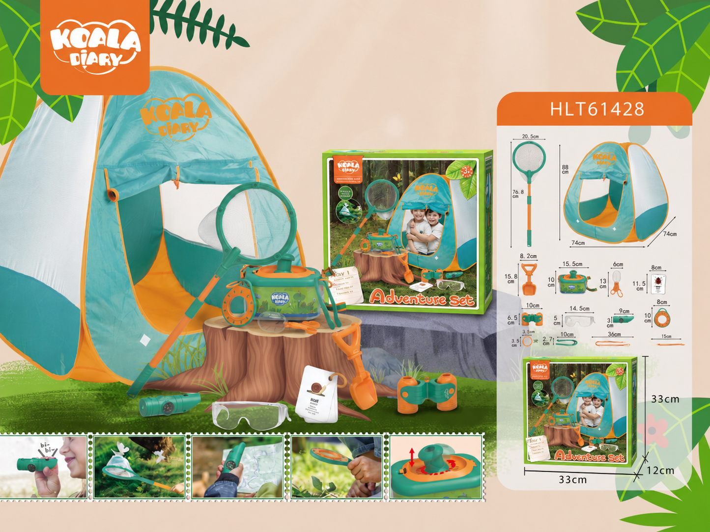 Outdoor insect observation box toy for kids with bug catcher and nature exploration play